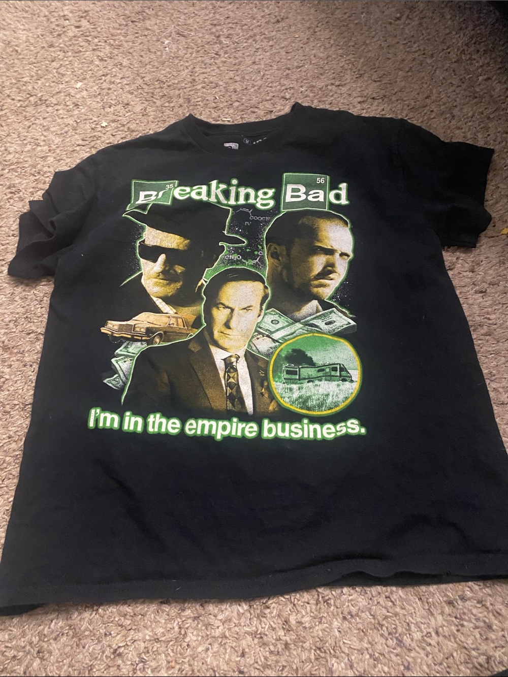 Breaking Bad Black Graphic Short-Sleeve Tee - Green Accents